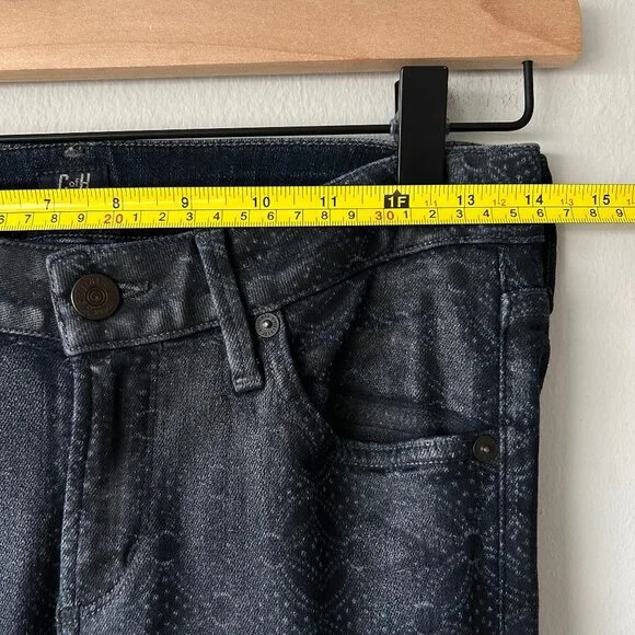 Citizens of Humanity Racer Skinny Jeans Shiny Coated Jacquard Womens Sz 27 - Picture 8 of 10